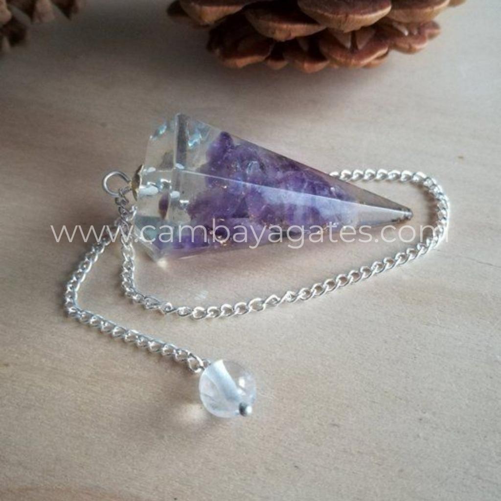 Buy Amethyst Orgone Pendulum from Cambay Agates