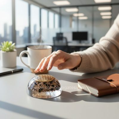 Buy Black Tourmaline Orgone Dome from Cambay Agates