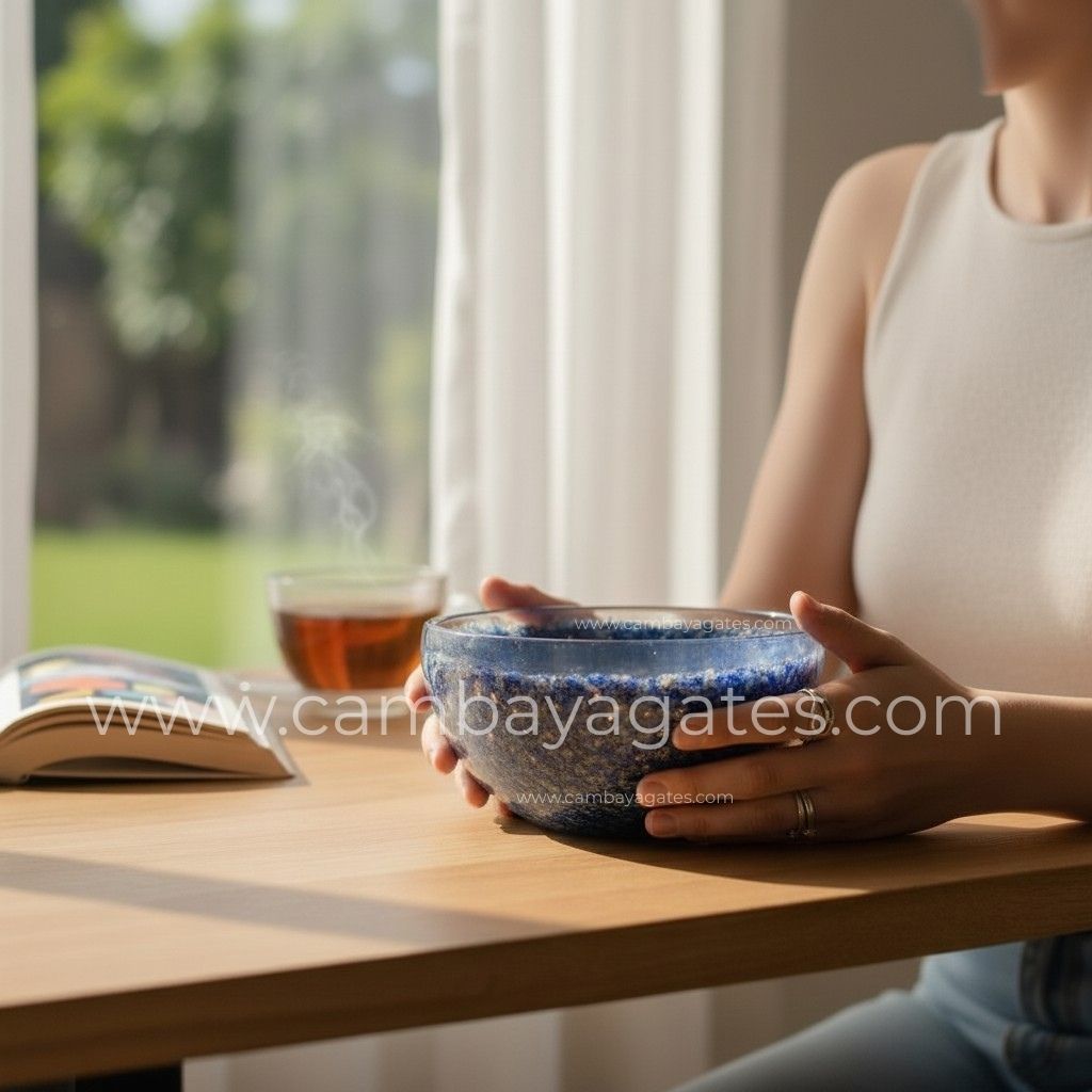 Buy Lapis Lazuli Orgone Bowl Now from Cambay Agates