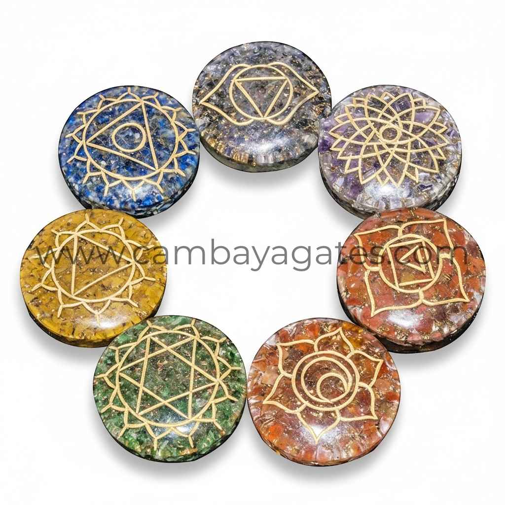 Buy Nubian Orgone Pyramid 7 Chakra Energy Generatorn from Cambay Agates