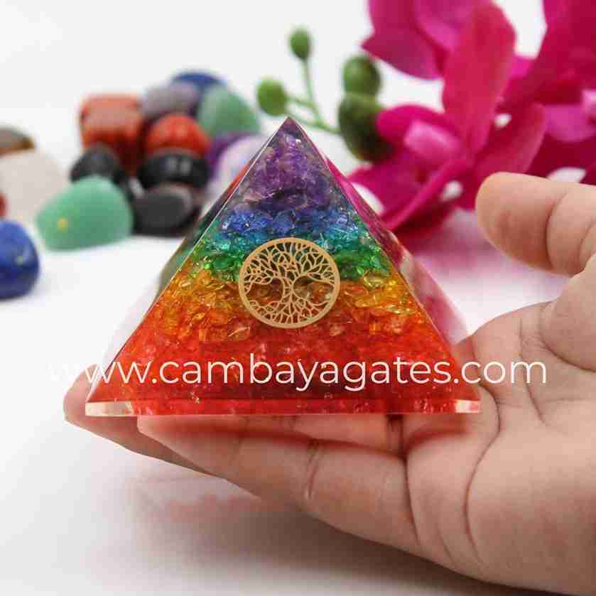 Get 7 Chakra Orgone Pyramid Online