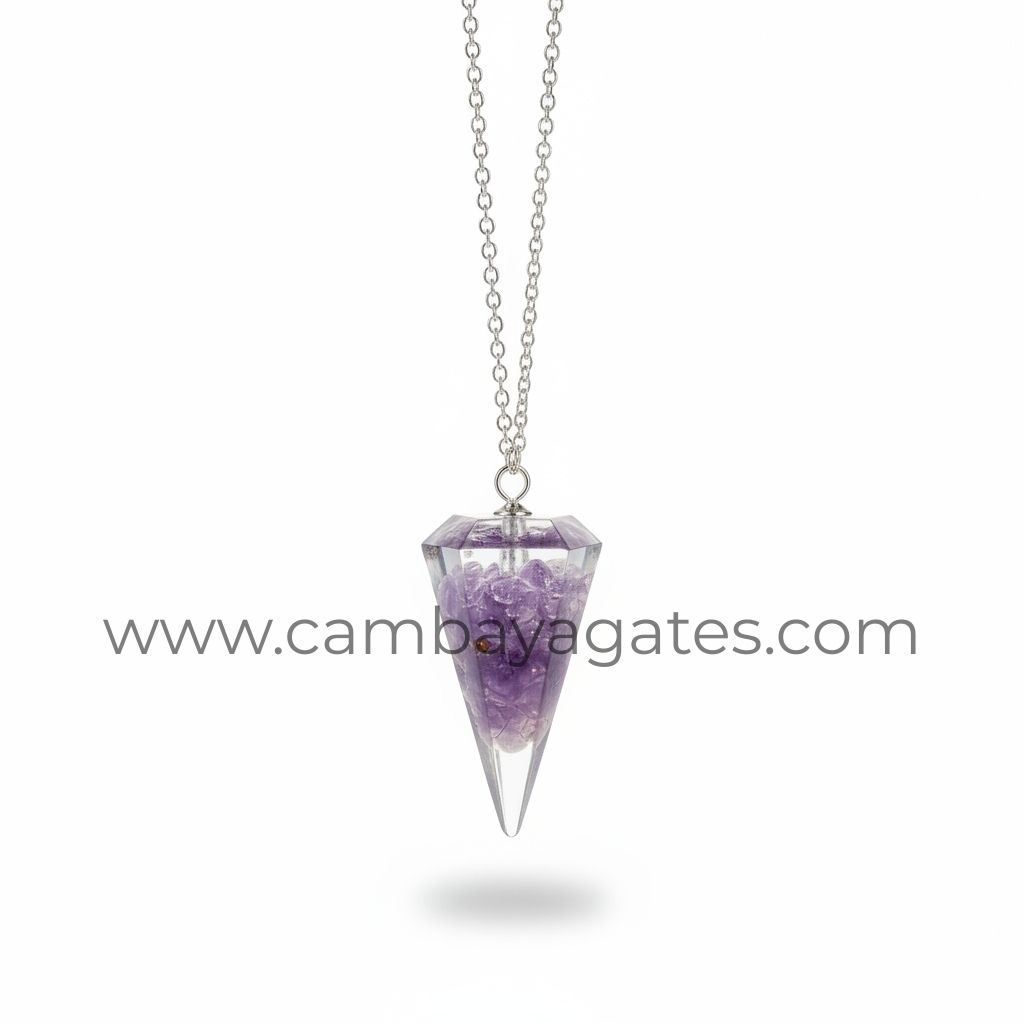Shop Amethyst Orgone Pendulum Now