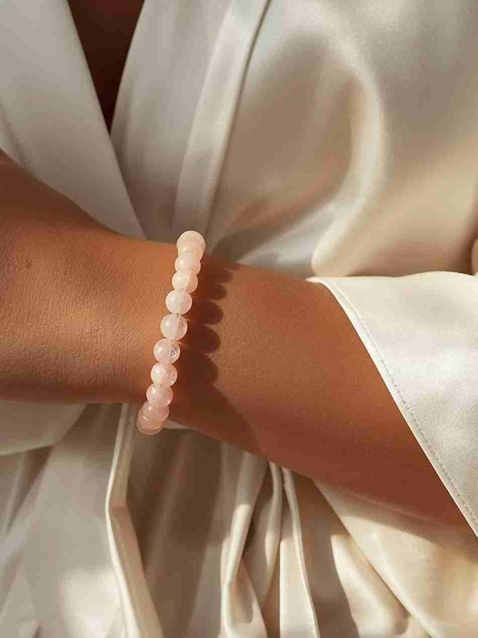 Rose Quartz Bracelet - Mobile View